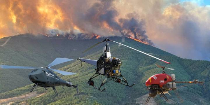 La irrupción de los drones en la lucha contra los incendios forestales