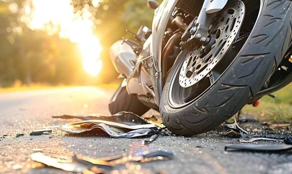 Un motorista resulta herido tras sufrir una caída en la rotonda del Caballo Blanco de Soria