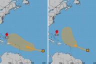 Path of Tropical Storm Behind Hurricane Erin Suddenly Shifts