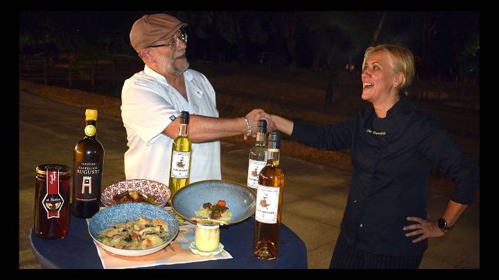 Os cociñeiros Ameixeiras e Fariña deixaron un bo sabor de boca en Valga