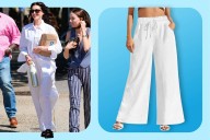 Anne Hathaway's Palazzo Pants Look Like This $23 Pair from Amazon