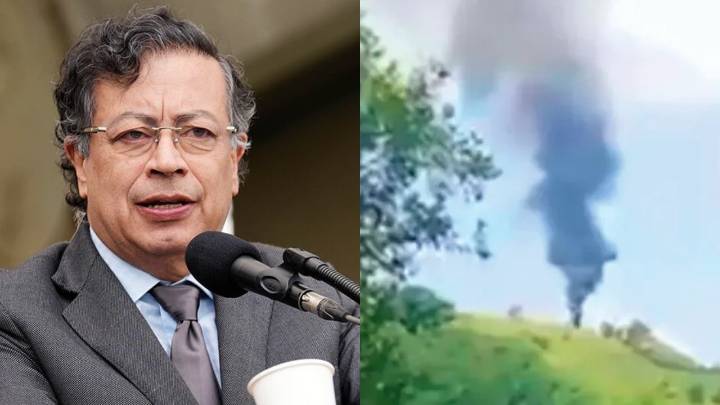 Petro confirmó que ataque a helicóptero de Policía no fue con drones y reveló todo: “La trampa era difícil de detectar”
