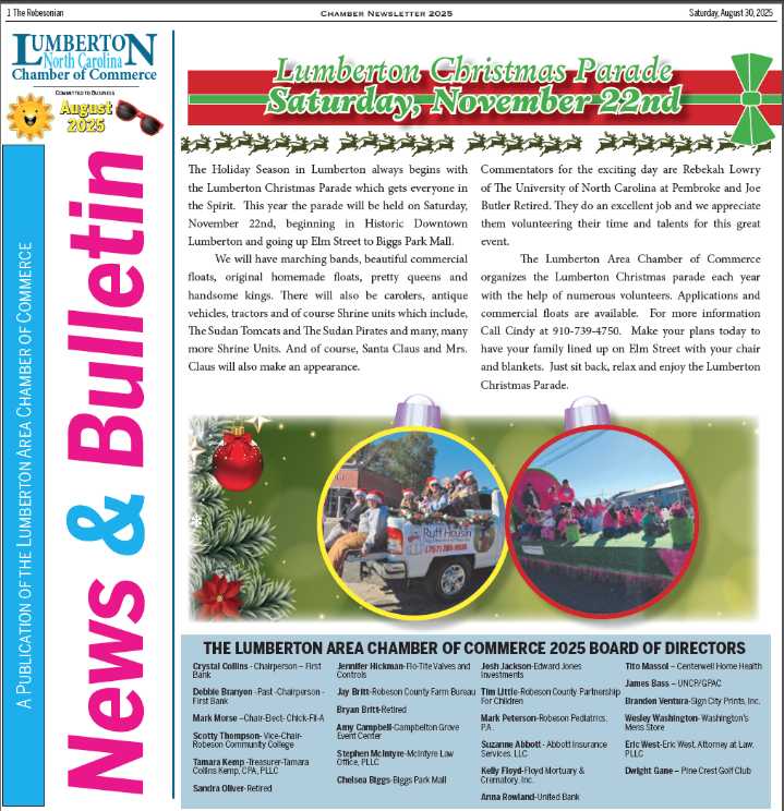 Lumberton Chamber of Commerce August 2025
