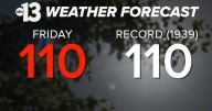 Locals brave extreme heat with potential rain and cooler temps this weekend