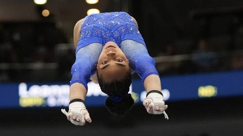 De aprendiz a líder: Hezly Rivera se corona campeona nacional de gimnasia en EEUU