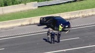 Car involved in crash on I-85SB near Sugarloaf Parkway