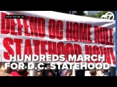 Protestors flood DC streets to oppose President Trump's surge of federal law enforcement