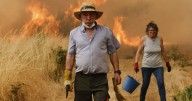 Photos of the wildfires in Europe displacing thousands as residents join efforts to fight the flames