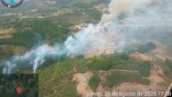 Desalojan Berlanga del Bierzo (León) tras declararse un incendio "posiblemente intencionado" de nivel 2