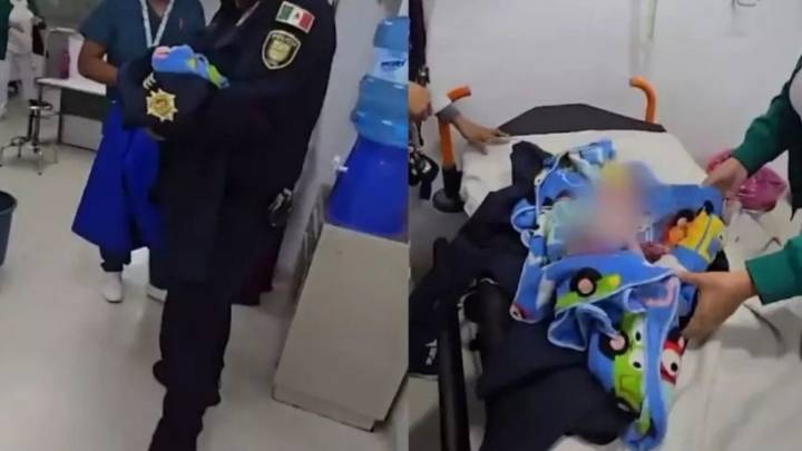 Hallan a bebé con placenta en baños del Metro Línea 8; ya recibe atención médica
