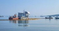 Beached vessel removal efforts underway