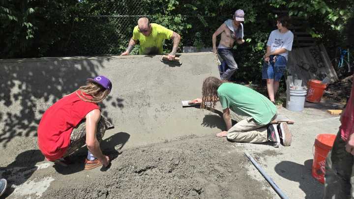 Could skateboarders revive a struggling park by building their own skate plaza?
