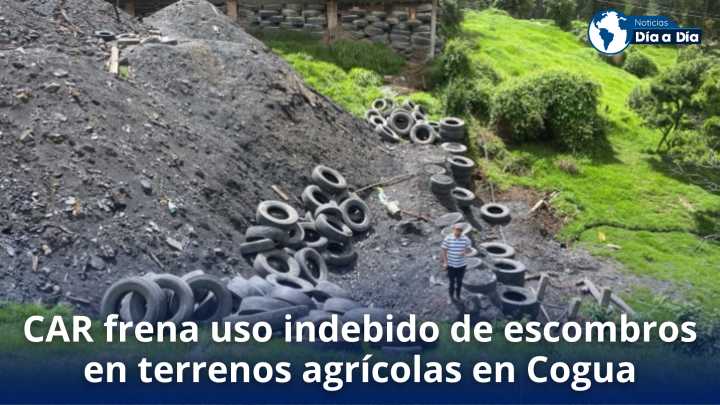 CAR frena uso indebido de escombros en terrenos agrícolas en Cogua