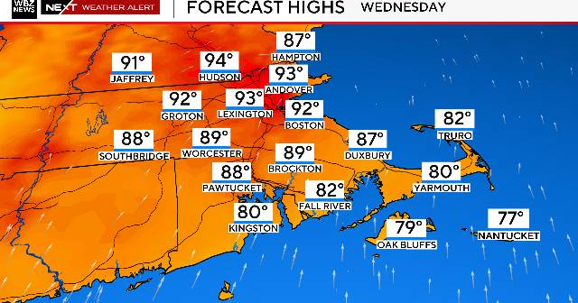 Another heat wave is expected to hit Massachusetts. Here's how hot it could get.
