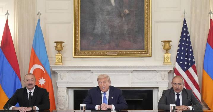 Trump meets with leaders of Armenia and Azerbaijan for a White House peace summit