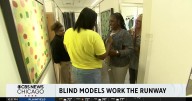 Blind models walk runway celebrating fashion and feeling