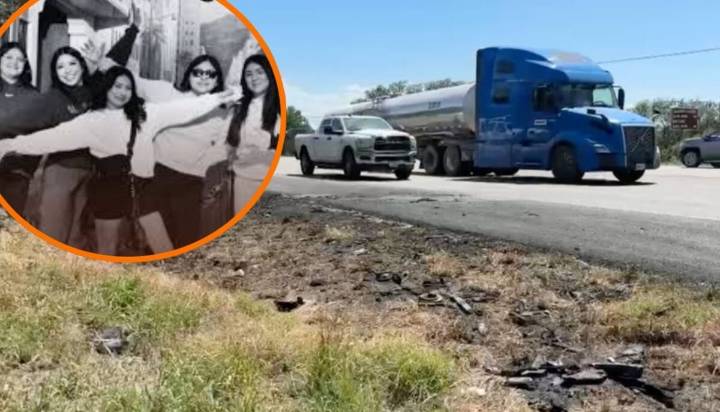 Joven cumpleañera y sus amigas mueren achicharradas tras quedar atrapadas en su troca durante aparatoso accidente