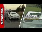 Alleged Birthday Speeder BEGS Officer Not Tow Their Ferrari