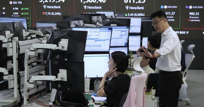 Asian shares are mostly lower, while Tokyo's Nikkei jumps 2%