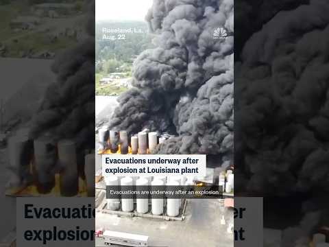 Evacuations underway after explosion at Louisiana plant