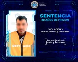 Sentencias a 20 años de cárcel a volador