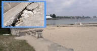 Egg Harbor beach dock and break wall set for future renovation