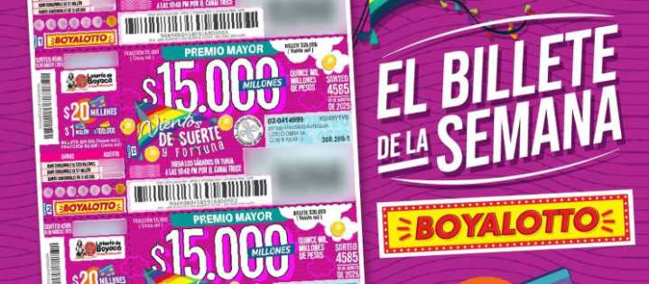 Resultados de la lotería de Boyacá hoy 16 de agosto de 2025