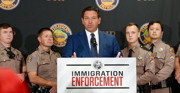 DeSantis anuncia el “Depósito de deportación” en cárcel abandonada