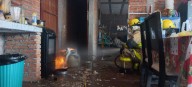 Atiende Bomberos fuga e incendio de gas en Guadalupe Peralta
