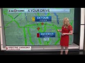 71SB AT HUDSON ST CLOSED DUE TO SEMI CRASH