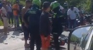 Dos heridos deja choque de motos en la vía alterna de Santa Marta El siniestro vial se registró a la altura del barrio Oasis.