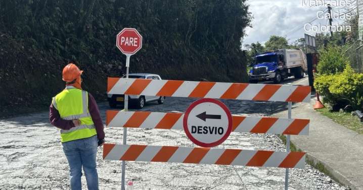 Obras en la vía Manizales - Neira: invierten $796 millones y hay cierres alternados, conozca los horarios