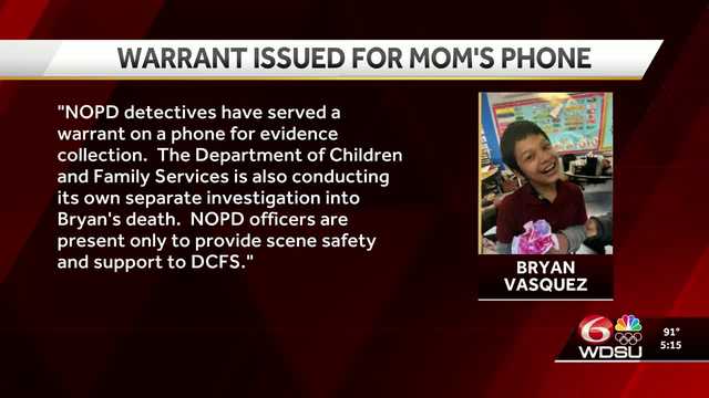 Family of boy found in lagoon issued a search warrant by NOPD, spokesperson says