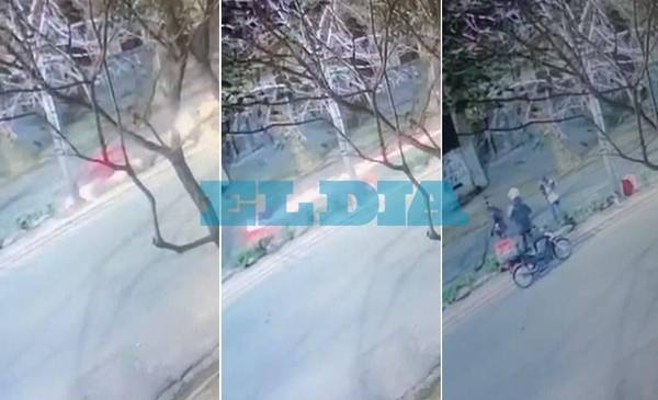 La Plata: el video del momento del accidente el que murió el repartidor en avenida 44
