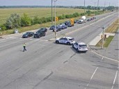 Cyclist seriously injured in crash with truck