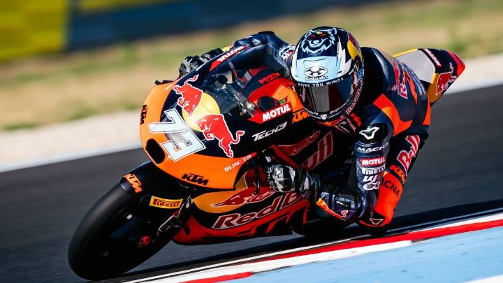 El argentino Valentín Perrone quedó a 18 milésimas de ganar en el GP de motociclismo de Hungría para Moto3