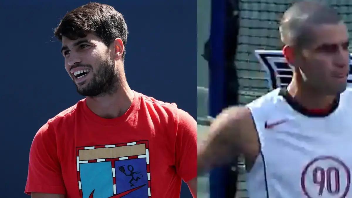 Carlos Alcaraz sorprendió con un cambio extremo: así quedó antes de su debut en el Abierto de Estados Unidos de tenis, video