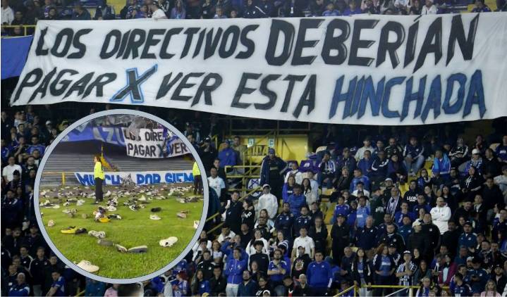 Millonarios tocó fondo: hinchas protagonizan polémica protesta