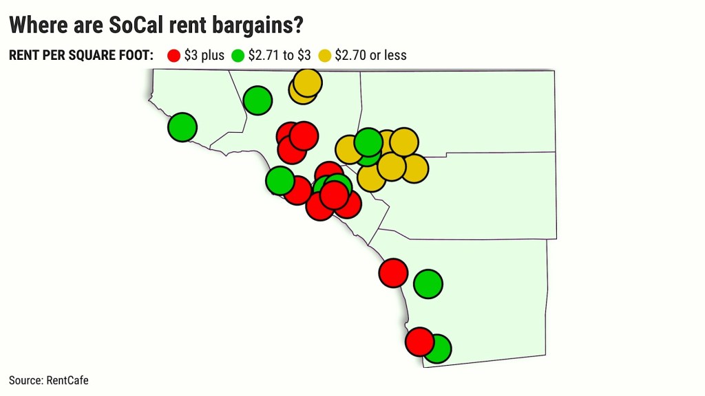 Mapped: Where are Southern California’s apartment bargains?