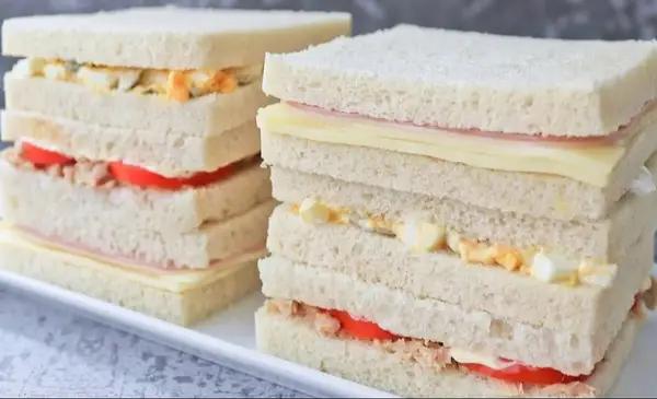¿Cuántas calorías tiene un sándwich de miga?