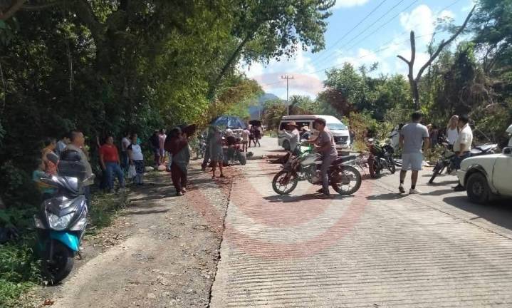 Bloquearon la carretera por falta de electricidad
