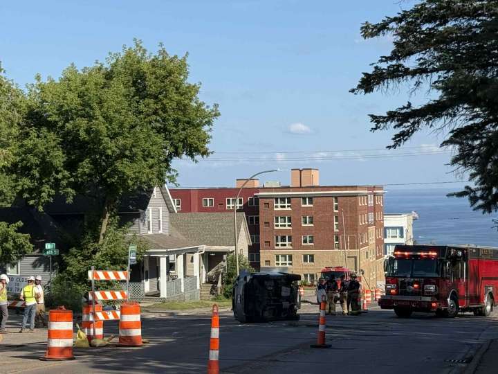 Crash Involving Construction Equipment Sends Two to Hospital in Duluth