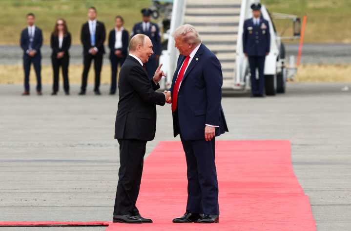 Trump greets Putin in Alaska for Russia