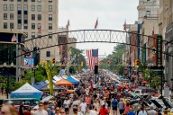 Automotive pioneer statue unveiled at Flint’s Back to the Bricks celebration