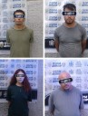 Detienen municipales a tres hombres y una mujer con droga y un arma al norte