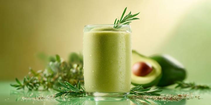 Cómo preparar un smoothie de aguacate y romero, una receta saludable y fresca