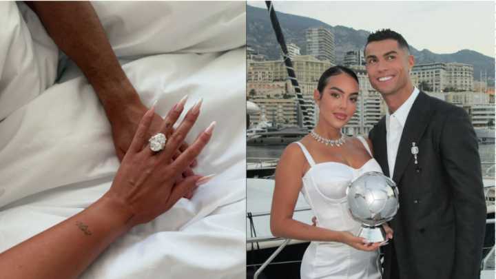 Recibe Georgina Rodríguez, gran anillo de compromiso de Christiano Ronaldo