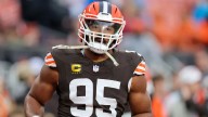 Eagles star offensive lineman says he doesn't know how to stop Myles Garrett