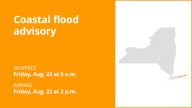NY weather: Coastal flood advisory affecting Suffolk County Friday