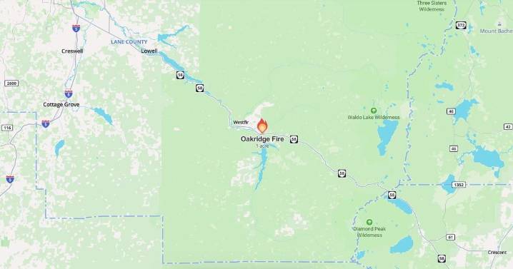 Level 3 (Go Now) evacuation in place for Oakridge vegetation fire
